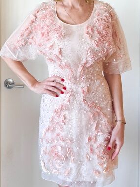 blush pink blumarine mini dress princess @oliviarodrigo in archive s/s 2004 @blumarine beaded mini dress  for her 23rd birthday sourced by me  styled by the best @chloeandchenelle  and @alex_bullock! such a dream!
